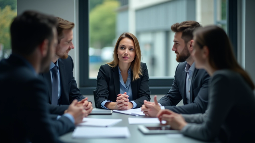Équipe réunie pour discuter des stratégies économiques