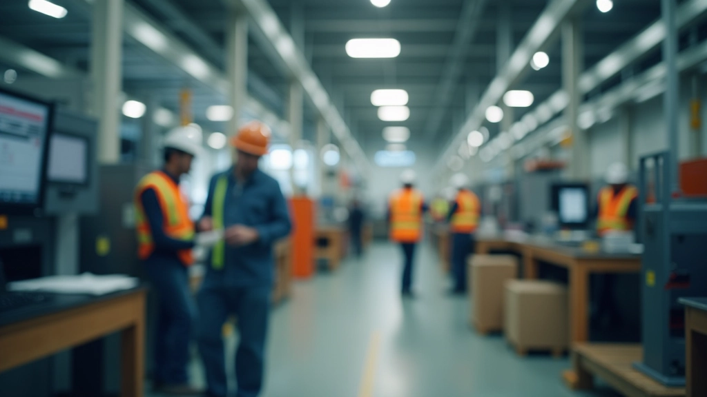 Diagramme montrant les quatre secteurs de l'économie française avec des icônes représentant l'industrie, les services, la construction et le commerce