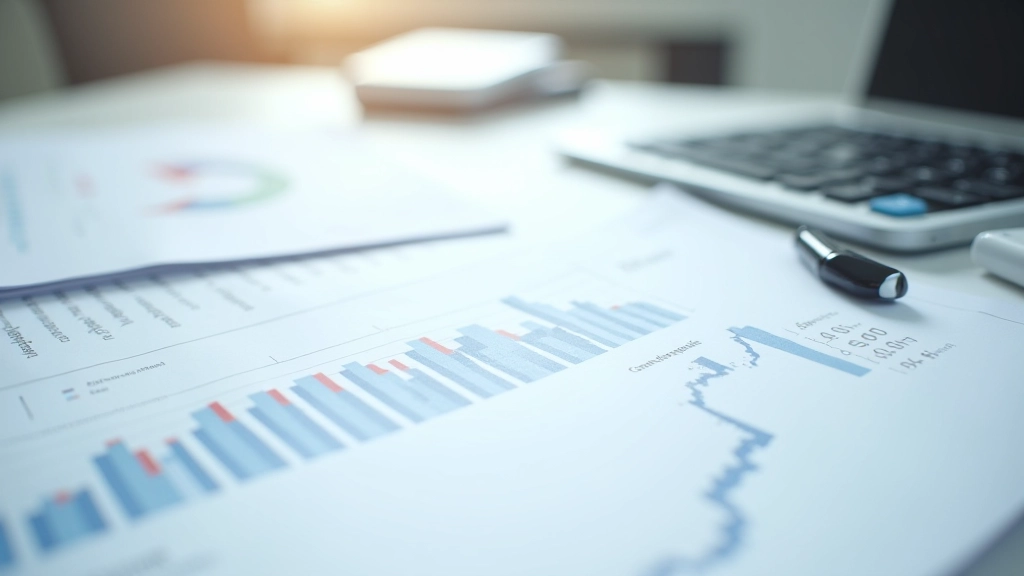 Bureau avec rapports imprimés de la Banque de France et documents d'analyse économique